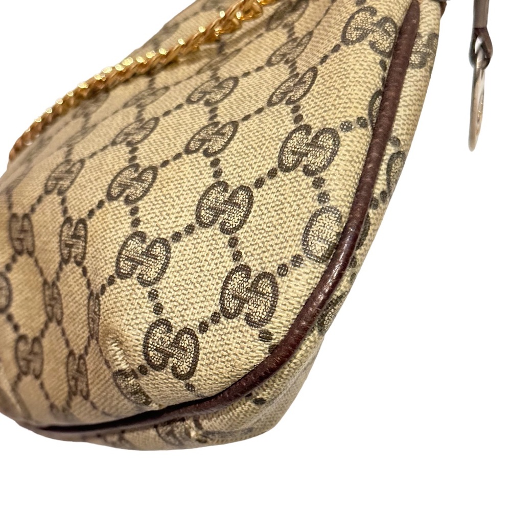 Gucci Beige GG Supreme Crossbody Bag with Green-Red Strap - Picture 5 of 11